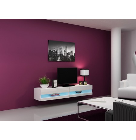 TV stand  VIGO NEW 30/180/40 white/white gloss