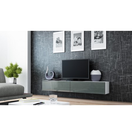 TV Stand VIGO '180' 30/180/40 white/grey gloss