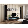 TV stand  VIGO NEW 30/180/40 white/black gloss