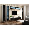 TV Stand VIGO '180' 30/180/40 white/black gloss