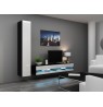 TV stand  VIGO NEW 30/180/40 black/white gloss