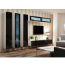 TV Stand VIGO '180' 30/180/40 white/black gloss