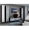 TV stand  VIGO NEW 30/180/40 black/white gloss