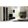 TV Stand VIGO '180' 30/180/40 white/black gloss