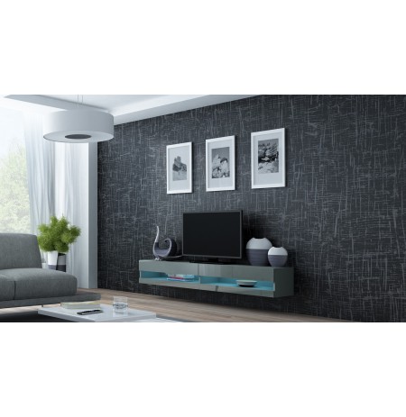 TV stand  VIGO NEW 30/180/40 grey/grey gloss