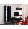 TV stand  VIGO NEW 30/180/40 black/black gloss