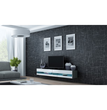 TV stand  VIGO NEW 30/180/40 grey/white gloss