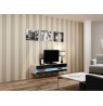 TV stand  VIGO NEW 30/140/40 white/black gloss