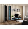 TV stand  VIGO NEW 30/140/40 white/black gloss