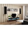 TV stand  VIGO NEW 30/140/40 white/black gloss