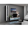 TV stand  VIGO NEW 30/140/40 black/white gloss