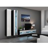 TV stand  VIGO NEW 30/140/40 black/white gloss
