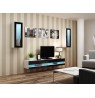 TV stand  VIGO NEW 30/140/40 white/black gloss