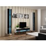 TV stand  VIGO NEW 30/140/40 white/black gloss