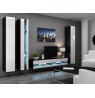 TV stand  VIGO NEW 30/140/40 black/white gloss