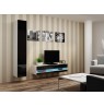 TV stand  VIGO NEW 30/140/40 white/black gloss