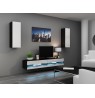 TV stand  VIGO NEW 30/140/40 black/white gloss