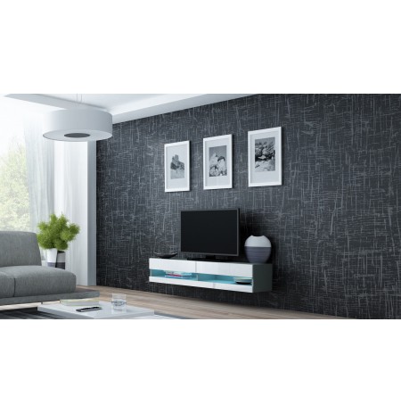 TV stand  VIGO NEW 30/140/40 grey/white gloss