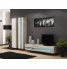 TV stand  VIGO NEW 30/140/40 sonoma/white gloss