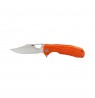 Honey Badger Clippoint Small Orange Knife HB4080