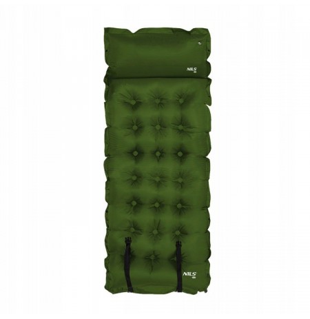 NILS CAMP SELF-INFLATING MAT NC4018 DARK GREEN
