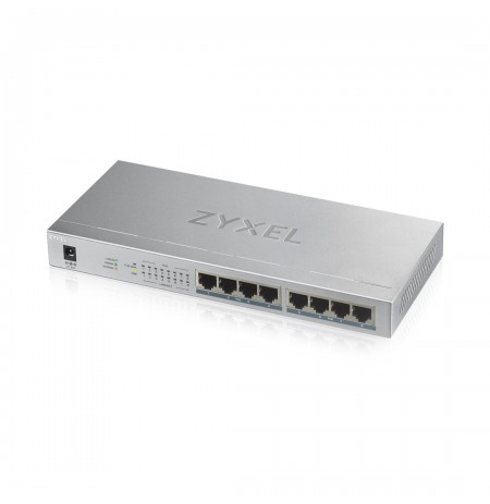 Zyxel GS1008HP Unmanaged Gigabit Ethernet (10/100/1000) Power over Ethernet (PoE) Grey