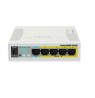 Mikrotik CSS106-1G-4P-1S network switch Gigabit Ethernet (10/100/1000) Power over Ethernet (PoE) White