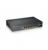 ZYXEL GS1920-8HPV2, 10 PORT SMART MANAGED SWITCH 8X GIGABIT COPPER AND 2X GIGABIT DUAL PERS., HYBRID MODE, STANDALONE OR