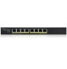 ZYXEL GS1915-8EP, 8-PORT GBE POE SMART HYBRID MODE SWITCH, STANDALONE OR NEBULAFLEX CLOUD, 60 WATT 802.3AT, DESKTOP, FANLESS (5Y