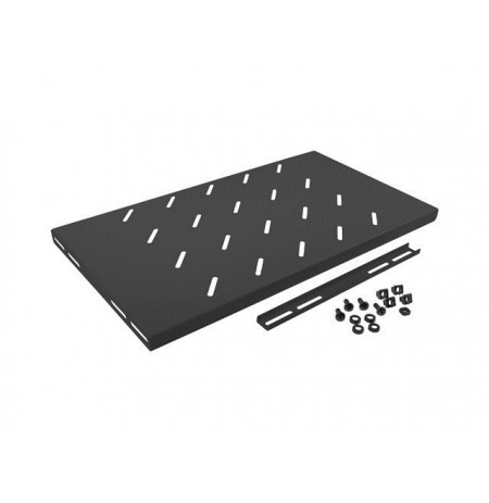 LANBERG 19" FIXED SHELF 450MM 1U BLACK