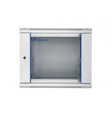Cabinet rack Extralink EX.8581 (400mm / 600mm / 600 mm, hanging, Openable, 19', gray color)