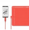 HUION HS611 RED graphic tablet 5080 lpi 258.4 x 161.5 mm USB
