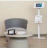 Maclean MC-476W Floor Advertising Tablet Holder with Locking Device, 9.7"-11", Compatible with iPad/iPad Air/iPad Pro, Samsung G