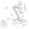 Techly ICA-TBL 2801 holder Passive holder Tablet/UMPC Black
