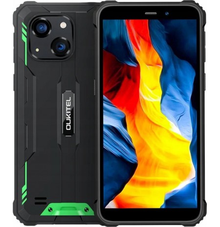 Oukitel G2 6’ 4/64 DS smartphone.  6300 mAh(green) without charger