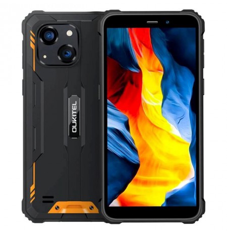Oukitel G2 6’ 4/64 DS smartphone.  6300 mAh(orange) without charger