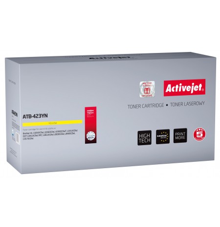 Toner Activejet ATB-423YN (replacement Brother TN-423Y, Supreme, 4000 pages, yellow)