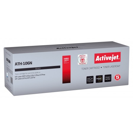 Activejet ATH-106N laser toner cartridge for HP printer (HP 106A W1106A compatible, new)
