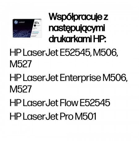 HP 87A Black Original LaserJet Toner Cartridge