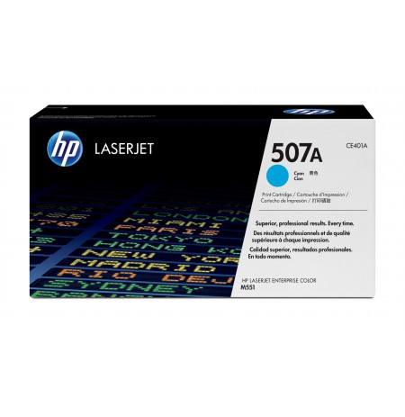 HP 507A Cyan Original LaserJet Toner Cartridge