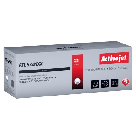 Activejet ATL-522NXX Toner cartridge for Lexmark printers, Replacement Lexmark 52D2X00 (522X), Supreme, 45000 pages, black