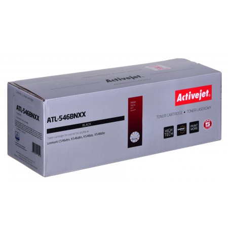 Activejet ATL-546BNXX Toner cartridge for Lexmark printers, Replacement Lexmark C546U1KG, Supreme, 8000 pages, black