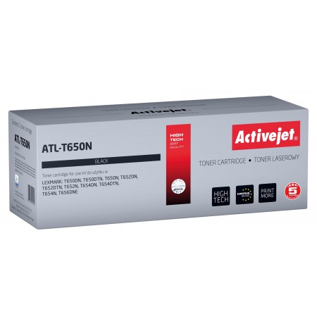 Activejet ATL-T650N Toner cartridge for Lexmark printers, Replacement Lexmark T650A11E, Supreme, 6000 pages, black