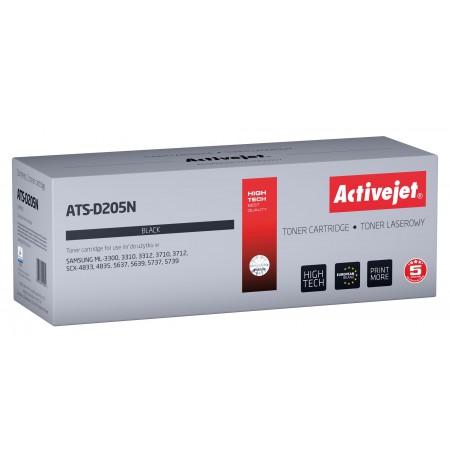 Activejet ATS-D205N toner for Samsung printers, replacement Samsung MLT-D205S, Supreme, 2000 pages, black