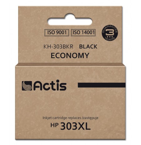 Actis KH-303BKR ink for HP printer, replacement HP 303XL T6N04AE, Premium, 20ml, 600 pages, black