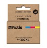 Ink cartridge ACTIS KH-302CR (replacement HP 302XL F6U67AE, Premium, 21 ml, MultiColor)