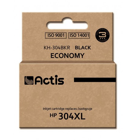 Ink cartridge ACTIS KH-304BKR (replacement HP 304XL N9K08AE, Premium, 15 ml, black)