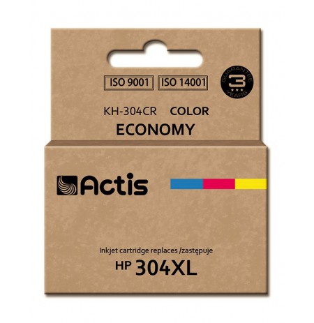 Ink cartridge ACTIS KH-304CR (replacement HP 304XL N9K07AE, Premium, 18 ml, MultiColor)