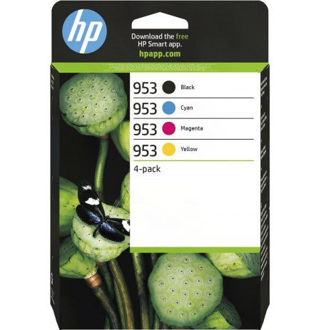 HP 953 4-pack Black/Cyan/Magenta/Yellow Original Ink Cartridges