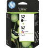 Rašalas HP kompl. HP 62, HP62N9J71AE, kompl. 2 vnt. juoda sp. iri 1vnt. spalvota, 2xC2P204A+C2P206AE